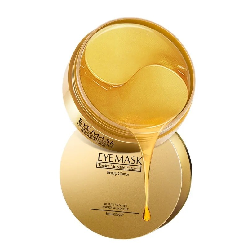 Collagen Eye Patches Gold Green Anti Wrinkles Eyes Mask Dark Circles Bags Ageless Hydrogel Anti-Aging
