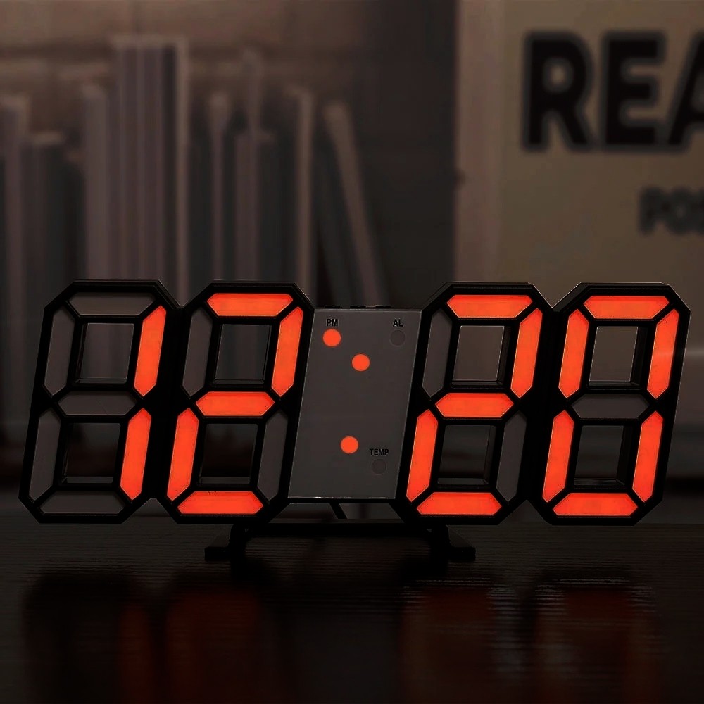 LED Digital Alarm Clock Wall Hanging Clock Wall clock Home decor