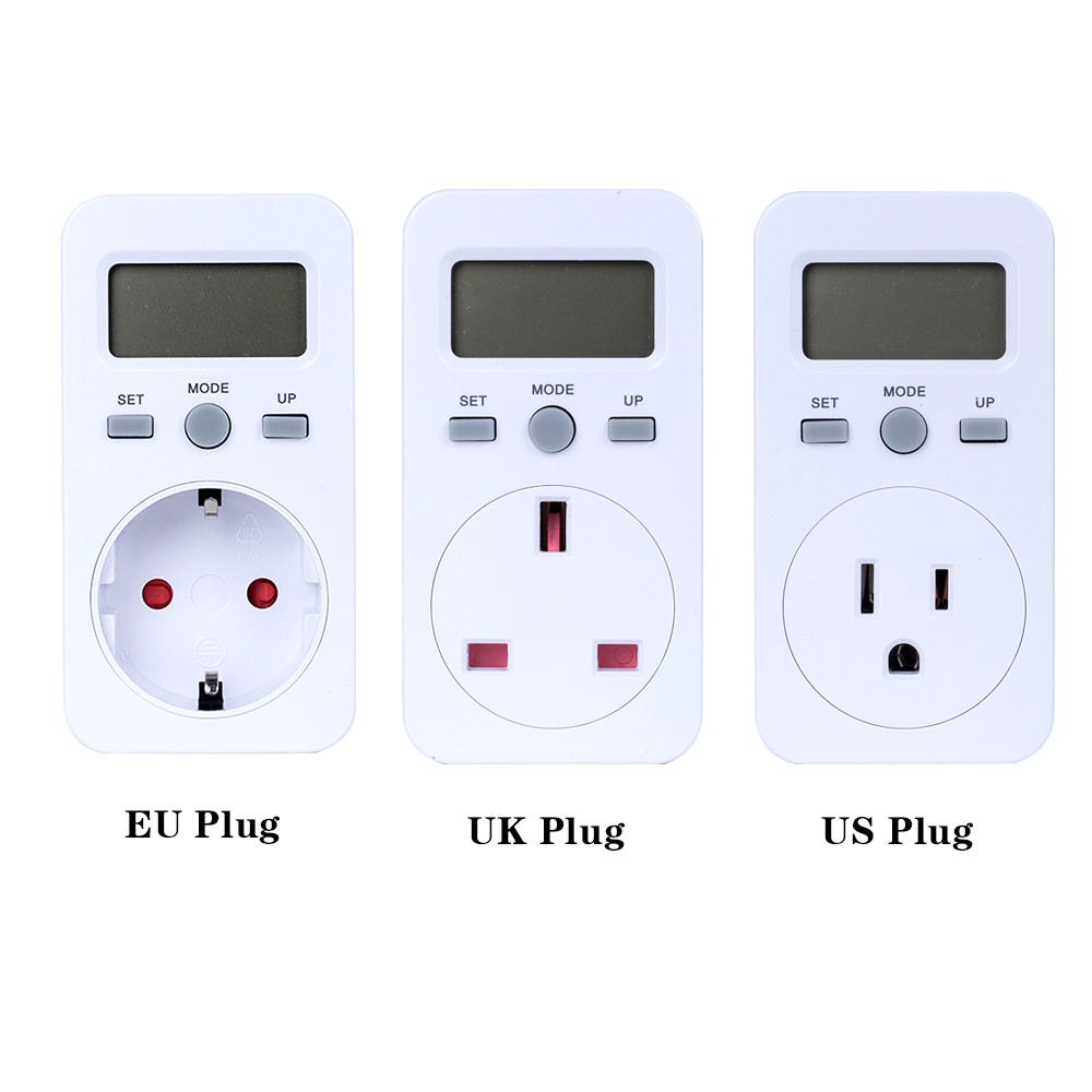 Digital Power MDigital Power Meter Plug-in Socket Electric Wattmeter Energy Monitor Meter LCD Display Household Measuring Socket Analyzereter Plug-in Socket Electric Wattmeter Energy Monitor Meter LCD