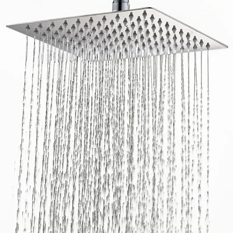 8 Inch Shower Set Stainless Steel Shower Head Large Water Outlet Pressurized Shower Head Universal Bathroom Shower Head Top Spray Shower Head