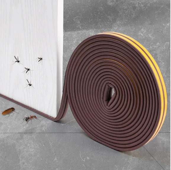 6m Seal Strip Self-Adhesive Type-I Doors Window Gasket Soundproof Rubber Foam Weatherstrip Sealed Collision Strip